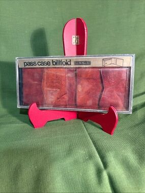 Vintage Leather 1970’s Amity Sears Men’s Billfold In Original Box Never Used